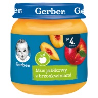 GERBER APPLE/PEACH MUSSE 125G ..