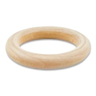 Drevený krúžok FOR MACRAME závesová tyč 49/33mm 1 ks