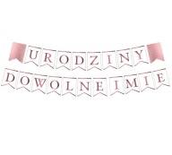 BANNEROVÁ girlanda na NARODENINY + ľubovoľné MENO