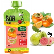 SNAIL BOB BOBSNAIL OVOCNÁ MOUSE bez CUKROVÉHO smoothie PERsimmon GUAVA 120G