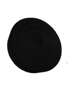 BAVLNENÁ PÁSKA HERRINGBONE 10mm ČIERNA 10m