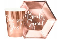 BRIDE SQUAD LADIES taniere na šálky 12 ks