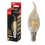 E14 LED žiarovka 4W 470lm retro vláknová sviečka