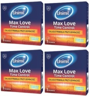 Unimil Max Love predlžovacie kondómy 12 kusov