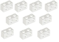 LEGO Brick 1x2 2 VANE biele 6058177 11211 -10 kusov
