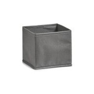 MATERIÁL ORGANIZÁTOR ŠATNÍKA Štvorcový ŠEDÝ NÁDOB NA OBLEČENIE 14x14