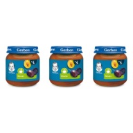 GERBER Sušené slivky 125 g x 3 kusy