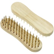 Ručná drôtená kefa, 19 cm mosadz