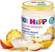 HiPP BIO jogurt s müsli, jablkami a ananásom