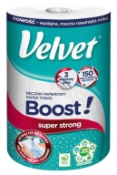 Papierová utierka Velvet BOOST 150 veľkých listov, 3 vrstvy - 1 rolka