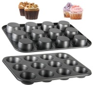 FORMA 35 x 26 cm 12 muffinov 6 cm FORMA NA PEČENIE Plech na muffiny