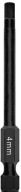 HEX MAGNETICKÝ BIT na skrutkovač 4mm L-110mm na konfirmáty s magnetom