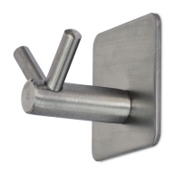 INOX KÚPEĽŇOVÝ VEŠIAK NA UTERÁKY, HÁČIK, SAMOLEPIACI VEŠIAK, PEVNÝ