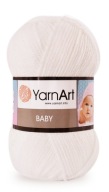 Priadza YarnArt Baby - 501 - biela
