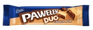 Pawełek Duo čokoládová tyčinka E.Wedel v šachu. biely karamel a hork