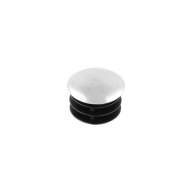 Plochá koncovka pre 25mm rúrku - chróm