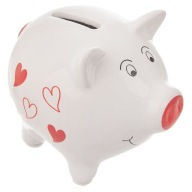 PIGGY prasiatko rozbité na peniaze a mince