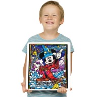 DIAMANTOVÁ VÝŠIVKA Mickey Mouse 5D Diamantová mozaika pre deti