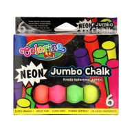 Farebná krieda neónová Jumbo Colorino 6 ks 92081PTR