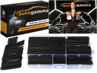 Čierna sada teplom zmršťovacích hadičiek rôzne veľkosti - 140 ks.