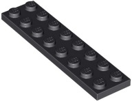 LEGO PLATE 2X8 ČIERNA ČÍSLO 3034