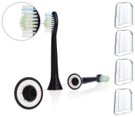 Čierne náhradné hlavice pre zubnú kefku Philips Sonicare 6064
