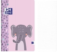 A4 zošit OXFORD ELEPHANT trojriadkový dvojitý 32k