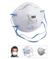 Poľská maska ​​FFP2 Filtračná polomaska ​​s ventilom 3M 8822 1 ks Originál 3M