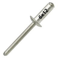 Slepé nity OCEL/OCEL OCEL/OCEL 6x12mm - 10 KS