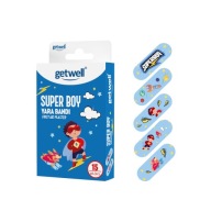 GETWELL ZÁPLATY PRE DETI SUPER BOY 19x56mm 15ks