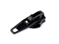 Kovový jazdec na zips, čierny, 7 mm, 3,5 cm žiletka
