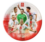 Papierové taniere Poland Match Ball 18 cm 6 ks.