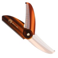 Hrebeň na fúzy do vlasov SKLADACÍ Vreckový hrebeň PÁNSKEHO BARBER STYLE