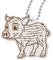 PRÍvesok na kľúče REFLEXNÝ PRÍVESEK BOAR