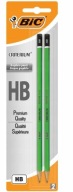 Šesťhranné ceruzky BEZ GUMY Sada do školy 2 kusy BIC PEVNÉ ceruzky