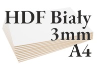 10x HDF Biela - 3mm - A4 297x210mm - rezanie laserom