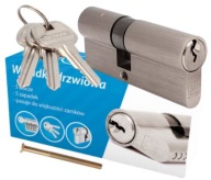 VLOŽKA DO ZÁMKU DVERE CYLINDER CYLINDER 20/20mm NIKEL 3 MOS KĽÚČE.