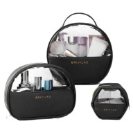 Kozmetická taštička Travel Organizer Transparent 3 ks