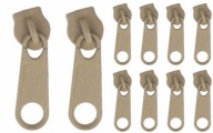 Jazdec pások na zips BÉŽOVÁ 3mm - 10ks