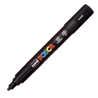 Popisovač Uni Posca PC-5M s plagátovou farbou - ČIERNA