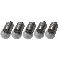 skrutkovacia žiarovka na baterku, závit E10, 3,5v, 5 KS