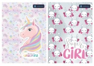 Notebook A5 16k mriežka Unicorn/Astra Cats