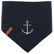 BE NORDIC, šatka, pre psov, tmavomodrá, D: 50 cm, s motívom kotvy