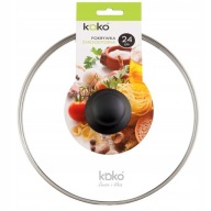 KOKO POKRÝVKA TEPLNE ODOLNÉ SKLENENÉ POKRÝVKY 24 CM