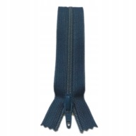 YKK plastový zips 20 cm na nohavice MODRÁ 839
