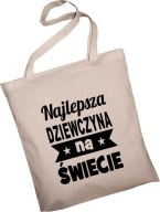 BAVLNENÁ TAŠKA NÁKUPNÝ DARČEK ŽENY DEN VALENTÍNA DIEVČATÁ MANŽELKY 536