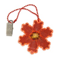 Reflexný prívesok Tvrdý kvet červený CE