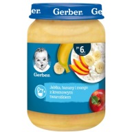 Dezert pre deti Jablká Banány Mango so smotanovým tvarohom 190 g Gerber