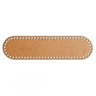 otvory šedý základný košík dno 12x46cm oválny HDF