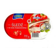 Sleď v paradajkovej omáčke Losos 0,175 kg